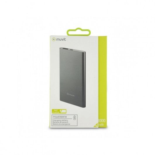 Muvit PowerBank 3000 mAh USB 2A Cable USB-MicroUSB Plata