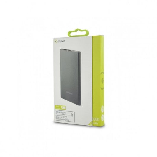 Muvit PowerBank 3000 mAh USB 2A Cable USB-MicroUSB Plata