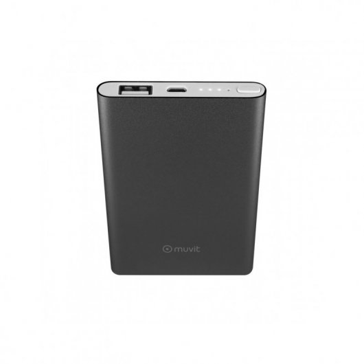 Muvit PowerBank 5000 mAh USB 2A Cabo USB-MicroUSB Preto