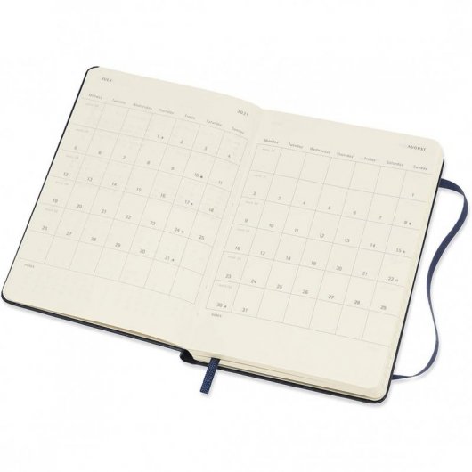 Moleskine Agenda L Semanal 18 Meses 2020-2021 Dura Azul
