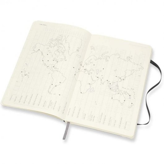 Moleskine Agenda Semanal de 18 Meses 2020-2021 Blanda Negra