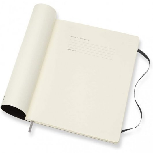 Moleskine Agenda Semanal XL 18 Meses 2020-2021 Blanda Negra