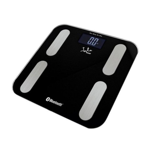 Balança Bioimpedância Jata 593 Bluetooth Até 180 kg 8 Parâmetros Ecrã LCD