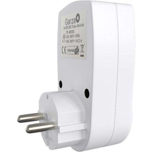 Prise intelligente Garza Mini Analogique Programmation 24h Bouton On/Auto