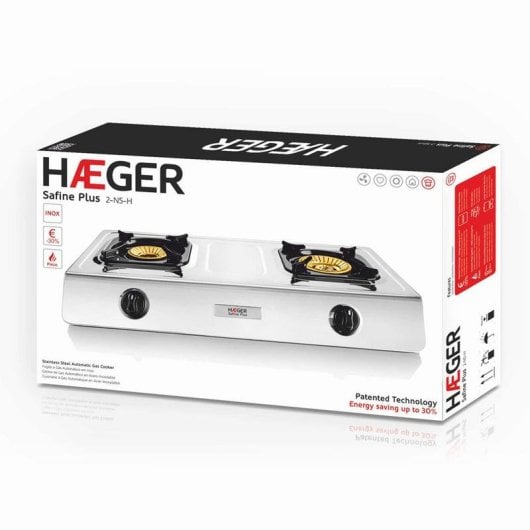 Cucina Portatile a Gas Haeger Safine Plus 2 Zone
