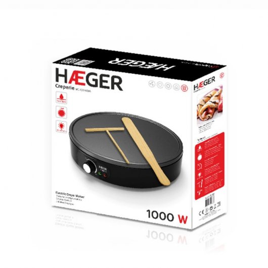 Haeger Creperie Máquina de Crepes 1000W