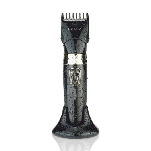 Tondeuse Homme Haeger Precision II Sans Fil 45min 2 Sabots Étanche