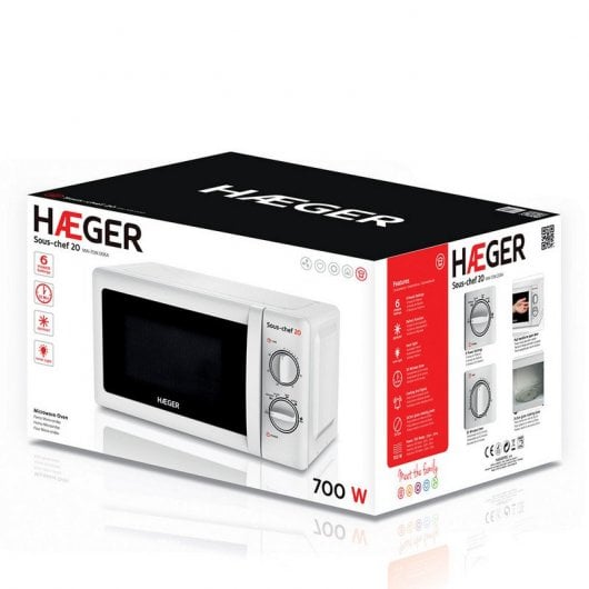 Haeger Sous-Chez Microondas 20L 700W