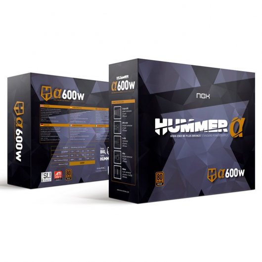 NOX Hummer Alpha 600W 80 Plus Bronzo