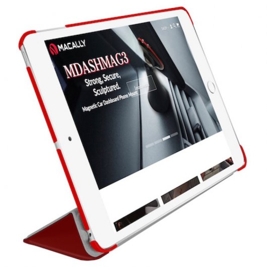 Macally Bstand Funda Libro con Soporte para iPad Mini 2019 Roja