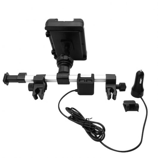 Macally Soporte Extensible de coche para iPad + Cargador 3x USB-A + 1x USB-C
