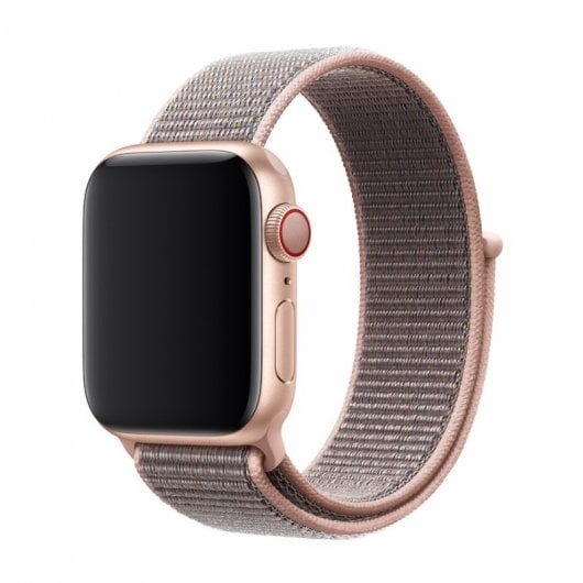Devia Deluxe Sport Band 3 Correa Nylon Rosa Arena para Apple Watch 42/44mm
