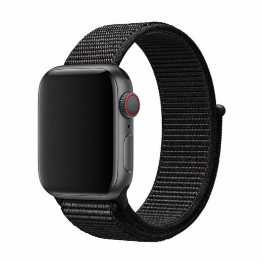 Devia Deluxe Sport Band 3 Correa Nylon Negra para Apple Watch 42/44mm