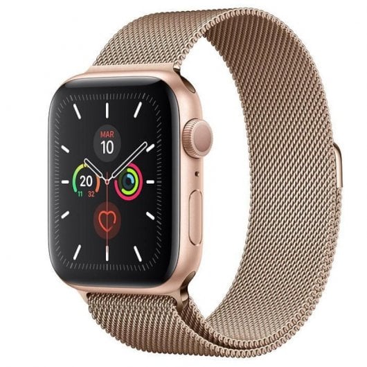 Devia Elegant Milanese Loop Correa Rosa Oro para Apple Watch 42/44mm