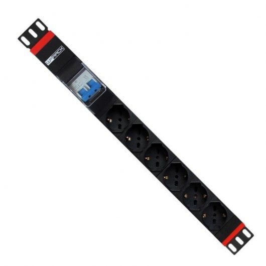 WP WPN-PDU-G02-06 Stromverteilereinheit (PDU) 6 AC-Ausgänge 1U Schwarz, Rot
