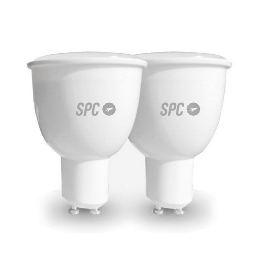 Lampadina LED Smart SPC Aura 450 RGB 5,5 W GU10 Confezione da 2 unità