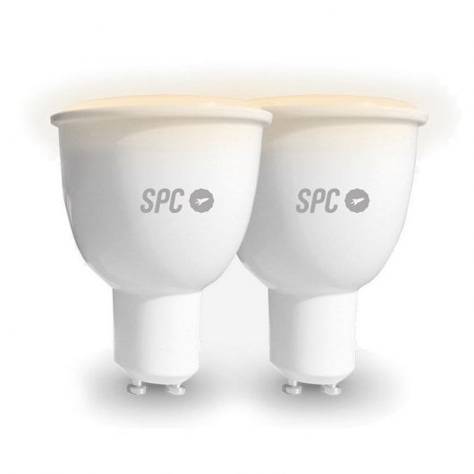 Lampadina LED Smart SPC Aura 450 RGB 5,5 W GU10 Confezione da 2 unità