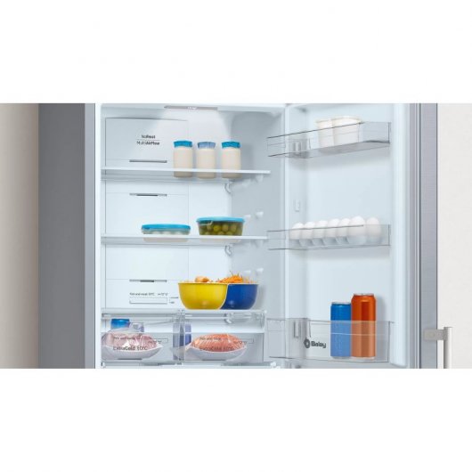 Réfrigérateur Balay 3KFE566XE Combi E en acier inoxydable