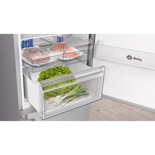 Réfrigérateur Balay 3KFE566XE Combi E en acier inoxydable