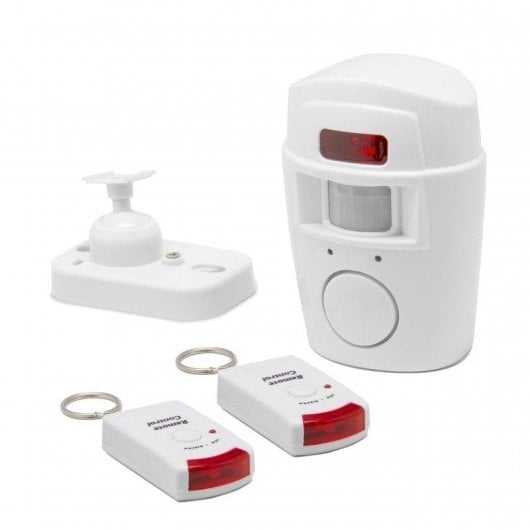 Alarme Unotec Autônomo Sem fio Com Sensor de Movimento Interior 2x Controlo Remoto