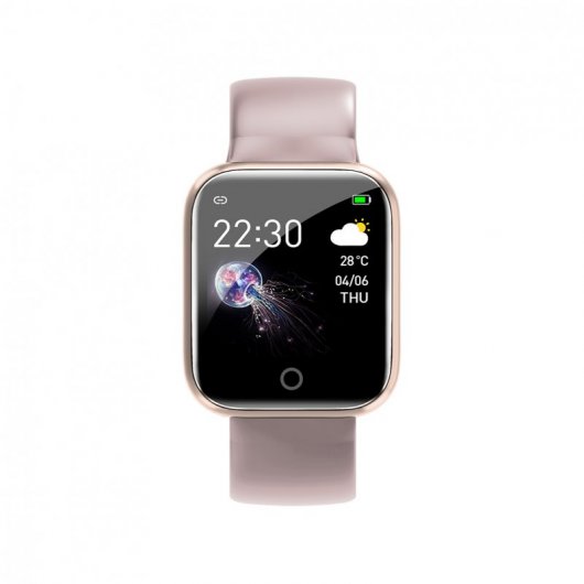 Unotec Watchuu Mostradores Dinâmicos Relógio Bluetooth Rosa Dourado