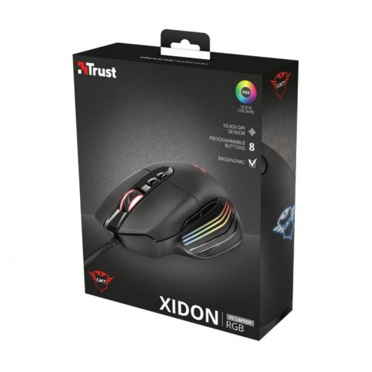 Trust GXT 940 Xidon mouse Mano destra USB tipo A Ottico 10000 DPI