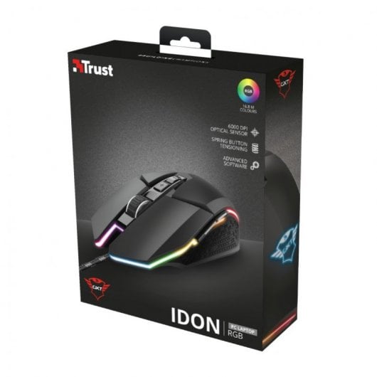 Trust GXT 950 Idon Ratón Gaming RGB 6000 DPI