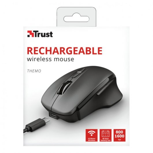 Trust Themo Ratón Inalámbrico Recargable