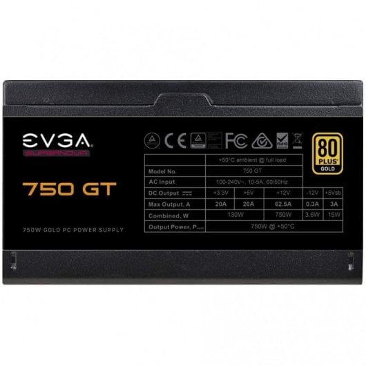 EVGA Supernova 750 GT 750W 80 Plus Oro Modulare