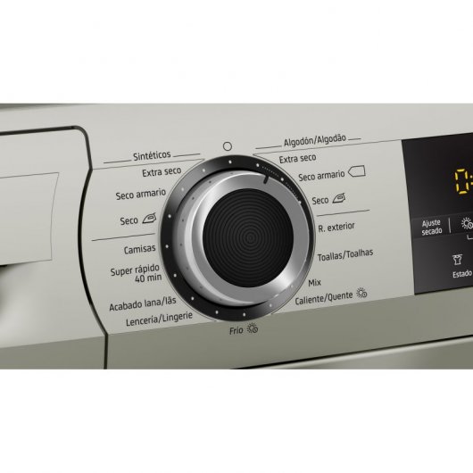 Balay 3SB188XP Secadora Bomba de Calor de Carga Frontal 8Kg A++ Acero Mate