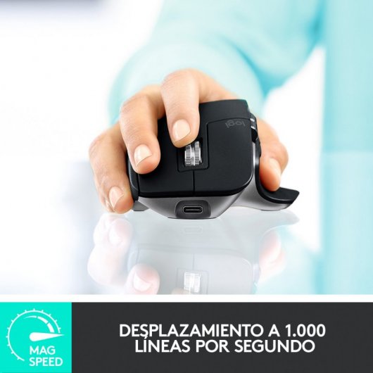 Logitech MX Master 3 Ratón Inalámbrico para Mac 4000DPI Gris Espacial