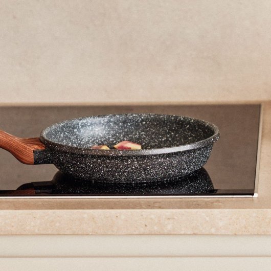 Newchef Folk Set de Sartenes de Aluminio Forjado 20, 24 y 28cm