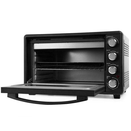 Mini Forno Orbegozo HO 455 Limpeza Manual 45L 2000W Temporizador Preto