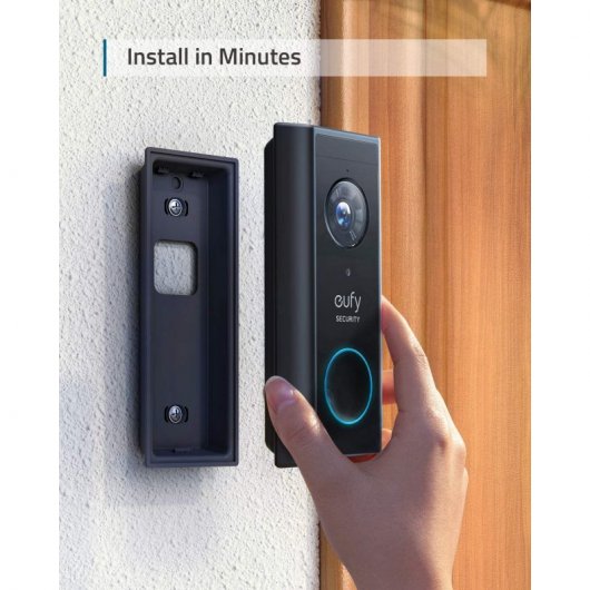 Eufy Video Doorbell 2K avec AI Noir + Home base 2