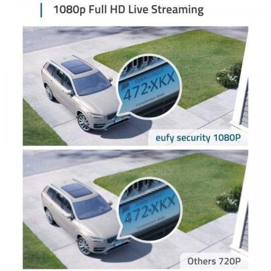 Caméra de surveillance Eufy eufyCam 2C FullHD Vision Nocturne Intérieur et Extérieur Détection IA