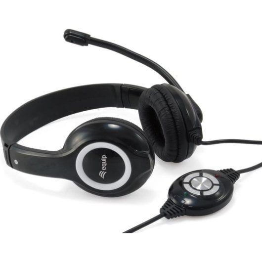 Casque Equip 245301 filaire USB-A pour appels et musique avec micro noir