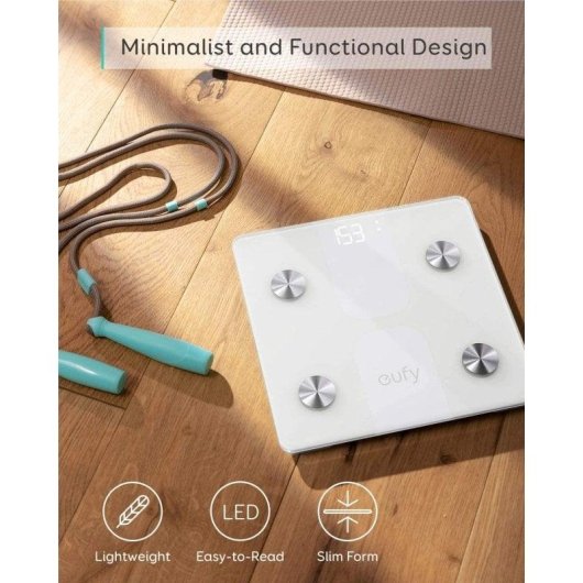 Eufy Smart Scale C1 Báscula de Baño Inteligente Blanca