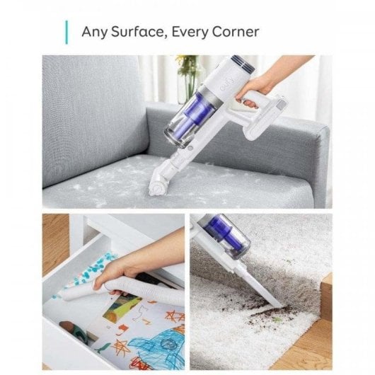 Aspirateur sans Fil Eufy S11 Reach 120AW 40min 20000Pa Blanc Accessoires 0,65L