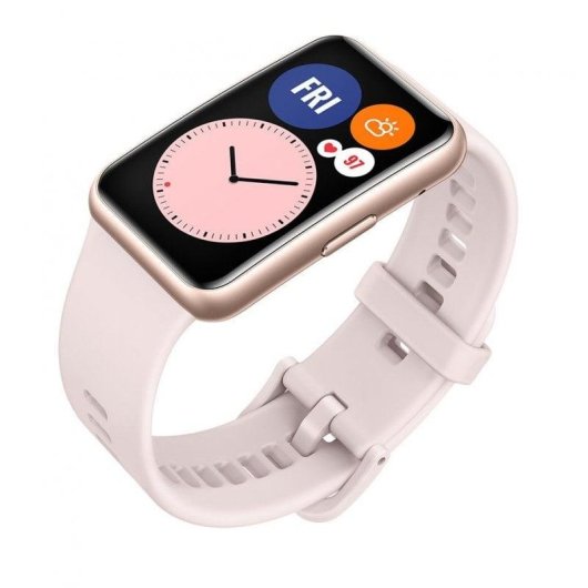 Huawei Watch Fit Active GPS 1.64" AMOLED Rosa Sakura Resistenza Acqua 5ATM SpO2 Cardiofrequenzimetro