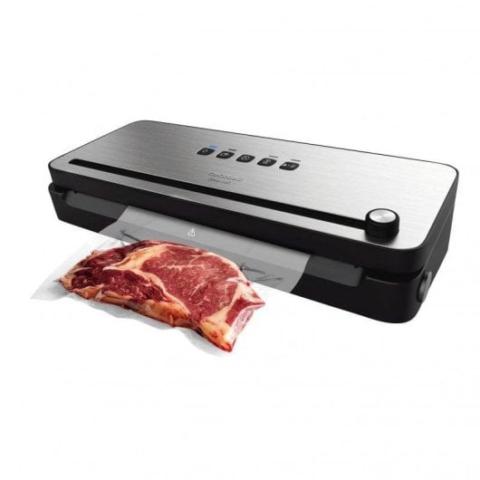 Seladora de Vácuo Cecotec SealVac 140 SteelCut Inox 140W Corte e Modo Húmido/Seco