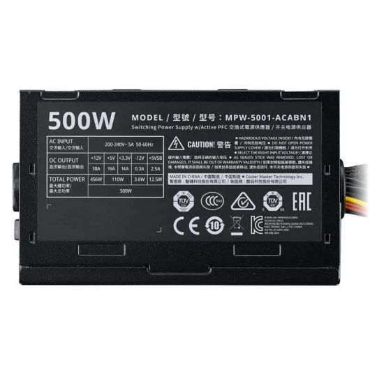 Cooler Master Elite V3 500W PFC Activo