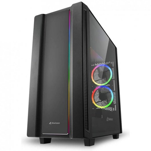 Sharkoon REV220 Cristal Templado USB 3.1 Negra