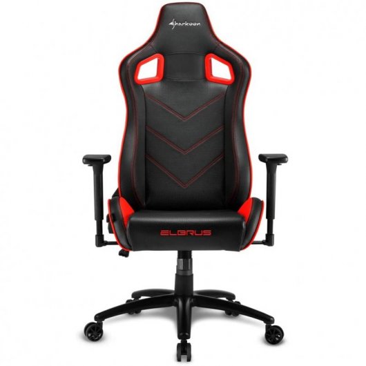 Sharkoon Elbrus 2 Cadeira Gaming Preta/Vermelha