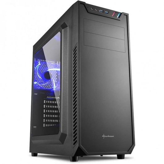 Sharkoon VS7 Window Tempered Glass USB 3.1 Schwarz