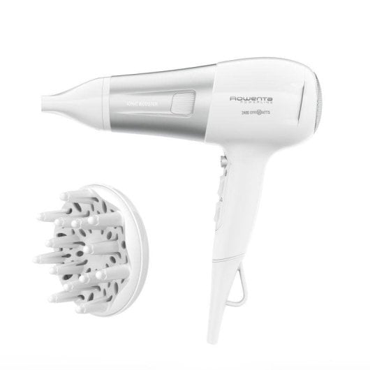Phon Ionico Rowenta Powerline CV5930F0 2400W 3 Temperature 2 Velocità Diffusore Bianco