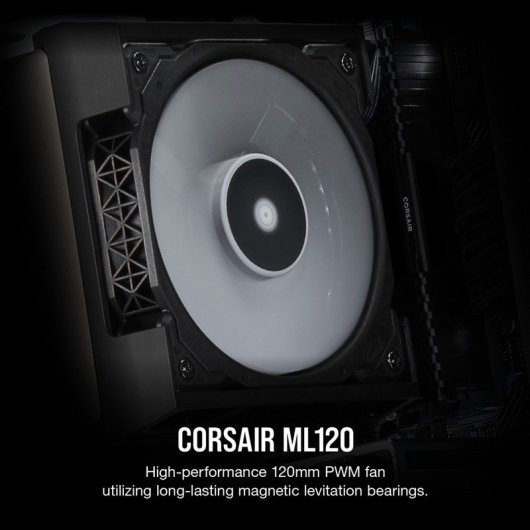 Corsair ML120 120mm PWM Premium Magnetic Levitation Fan Single Pack