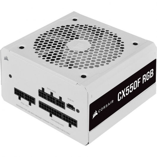 Corsair CX Series CX550F RGB White 550W 80 Plus Bronze Modular