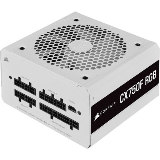 Corsair CX Series CX750F RGB Blanc 750W 80 Plus Bronze Modulaire