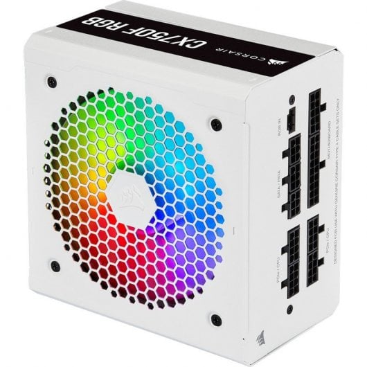 Corsair CX Series CX750F RGB Blanc 750W 80 Plus Bronze Modulaire
