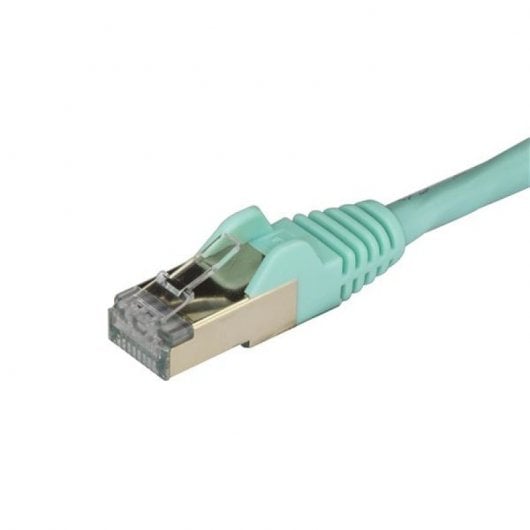 StarTech.com Cavo di Rete Ethernet Cat6a - Cavo Schermato STP da 1m - Turchese